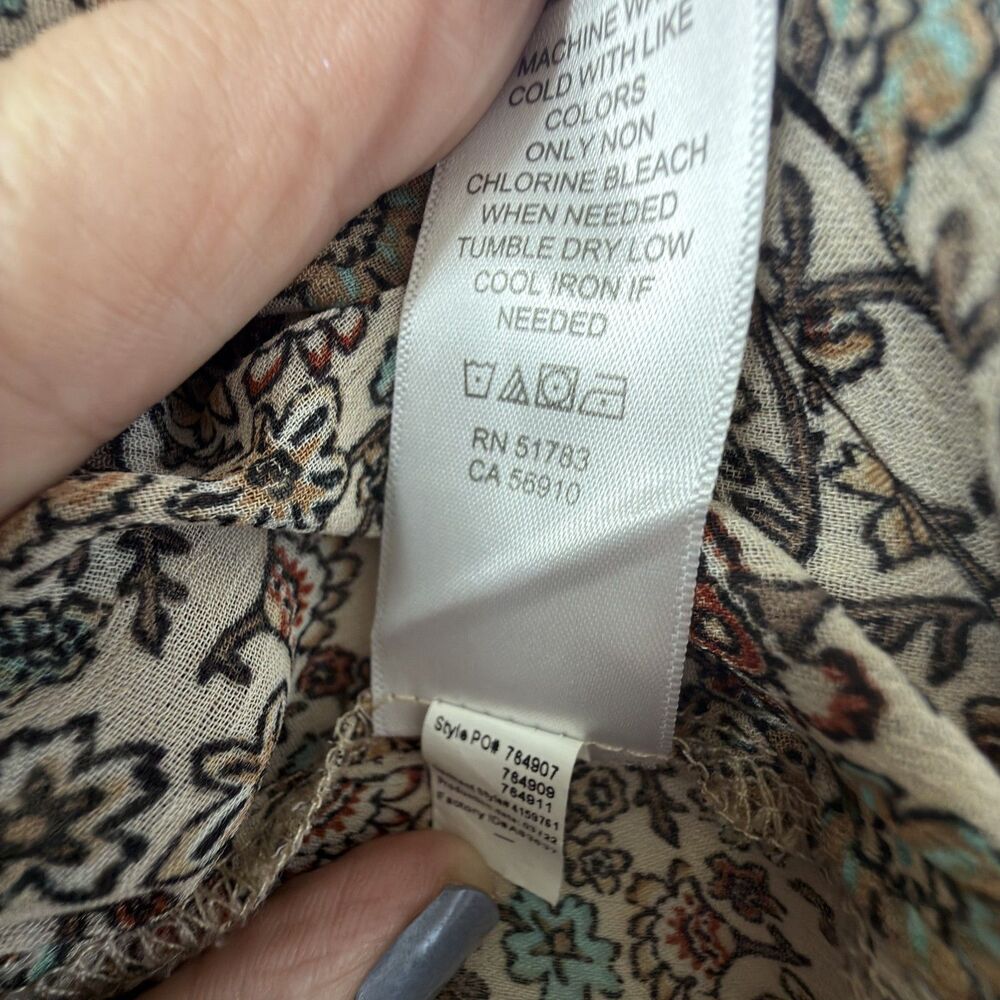 maurices boho ditsy floral kimono 4x open front flowy festival cottagecore - Picture 6 of 8